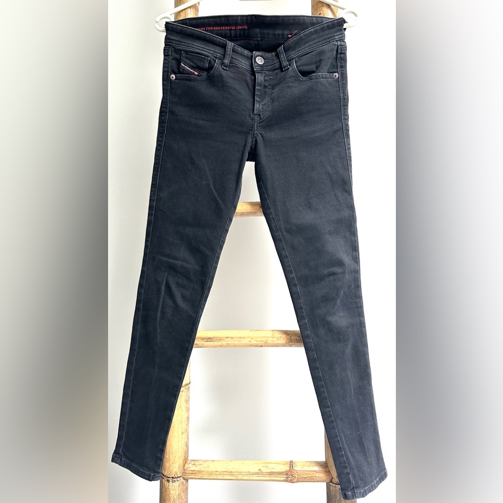 DIESEL black skinny jeans size 26